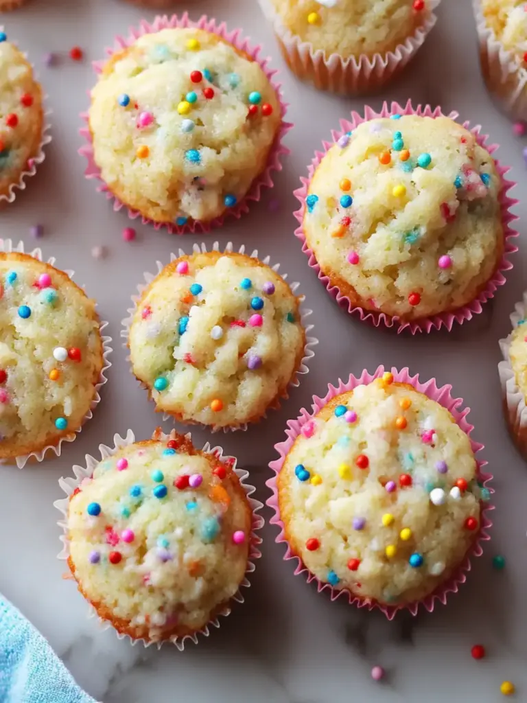 Mini Funfetti Yogurt Muffins