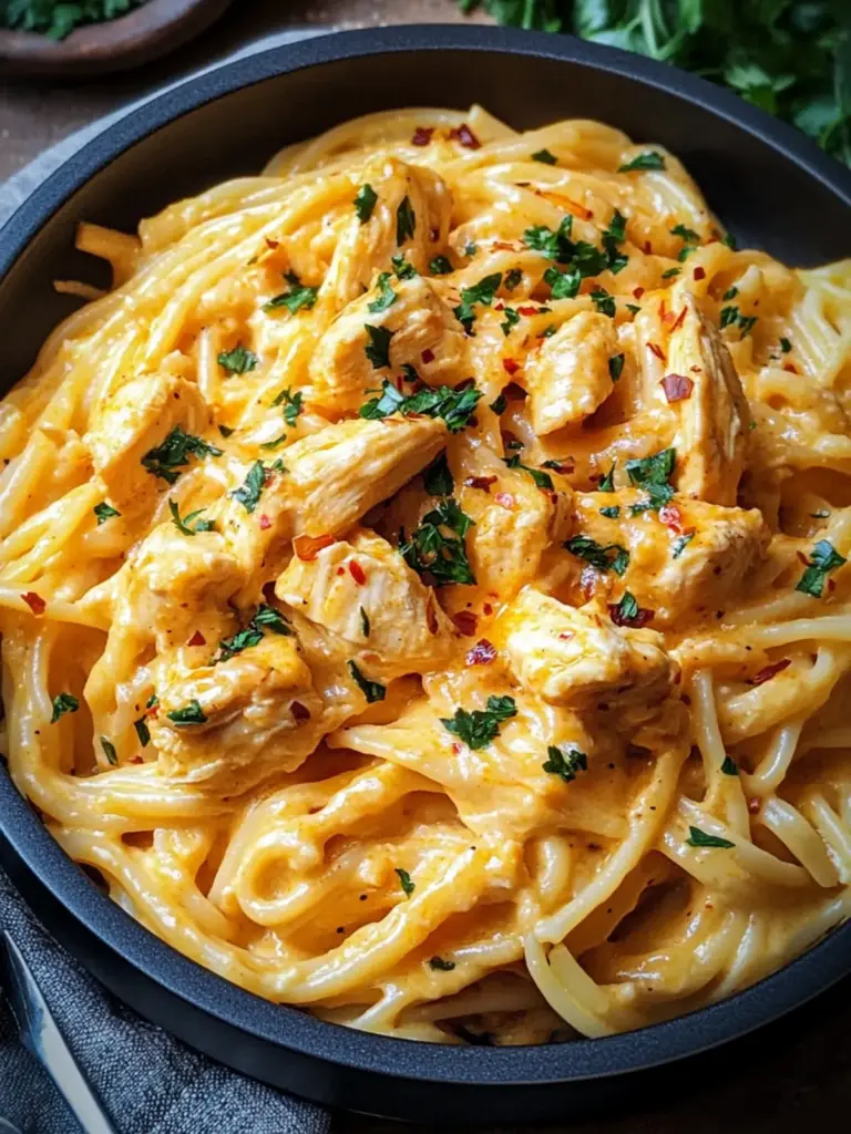 Creamy Buffalo Chicken Pasta