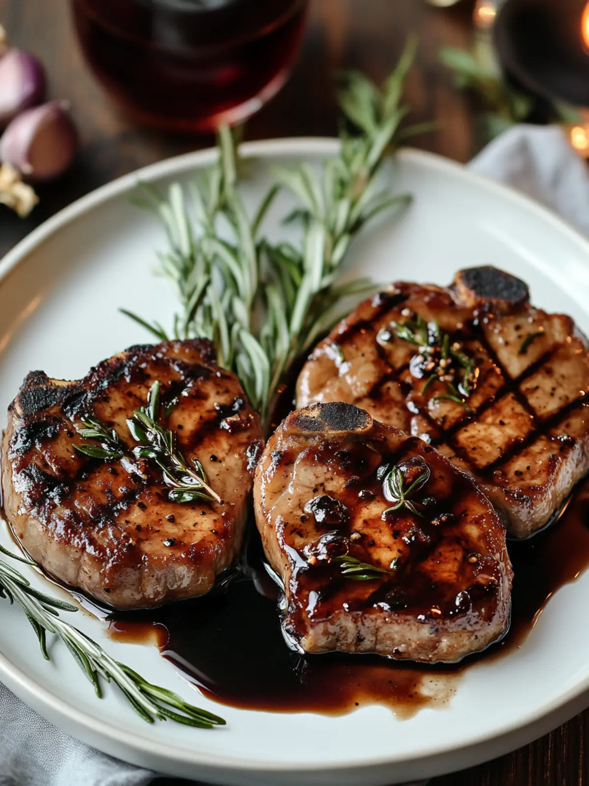 Savor Juicy Pork Chops with Balsamic Glaze Tonight 2 Pork Chops with Balsamic Glaze