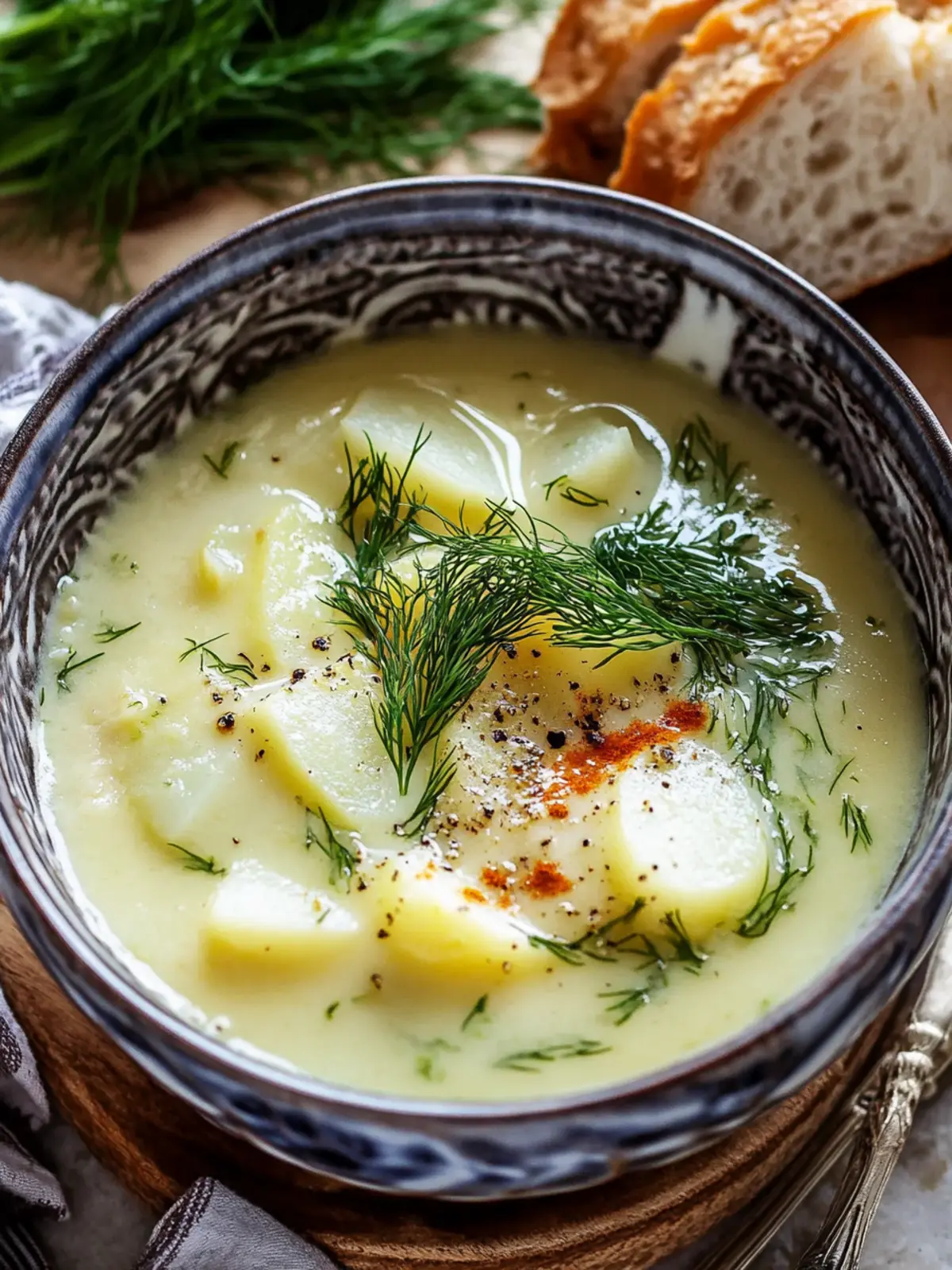 Creamy Potato & Dill Soup: A Cozy Culinary Hug 2 Creamy Potato & Dill Soup