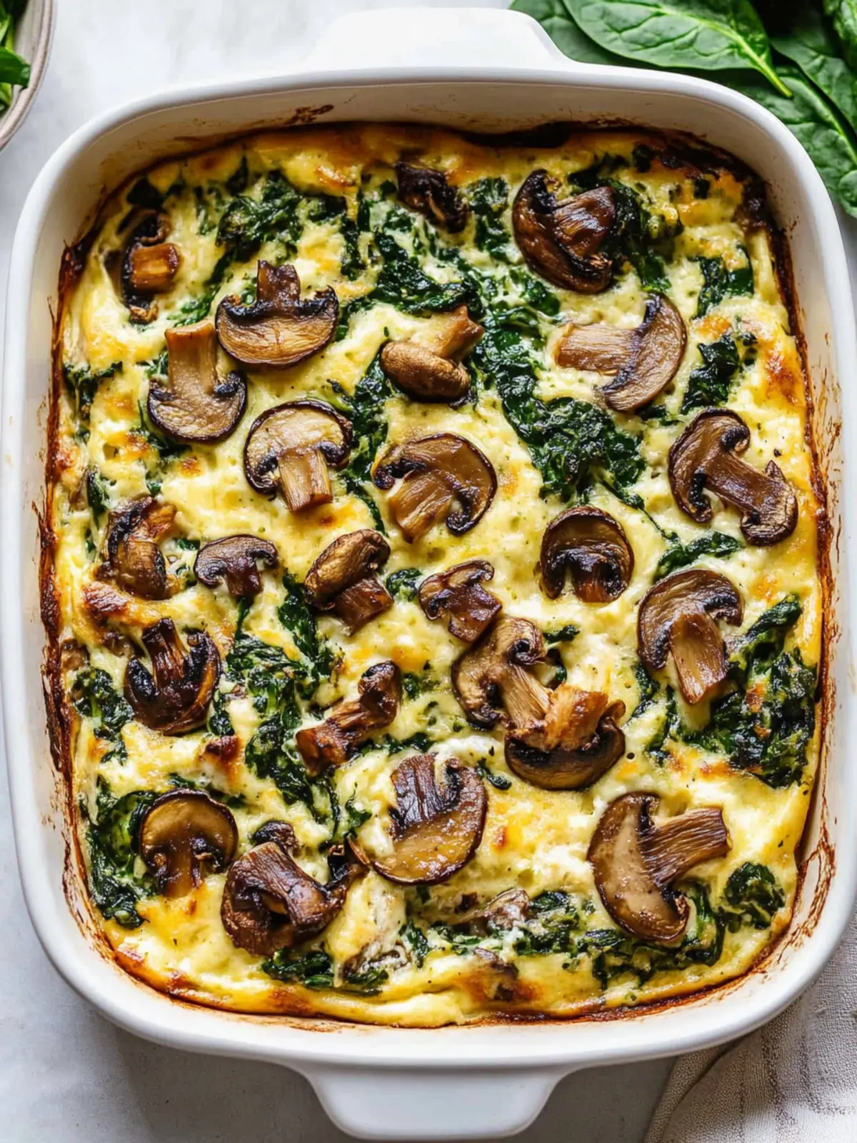Delicious Spinach Mushroom Breakfast Casserole for Brunch Bliss 4 Spinach Mushroom Breakfast Casserole