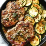 Savory Garlic Butter Herb Pork Chops with Zucchini Bliss 7 Garlic Butter Herb Pork Chops with Zucchini