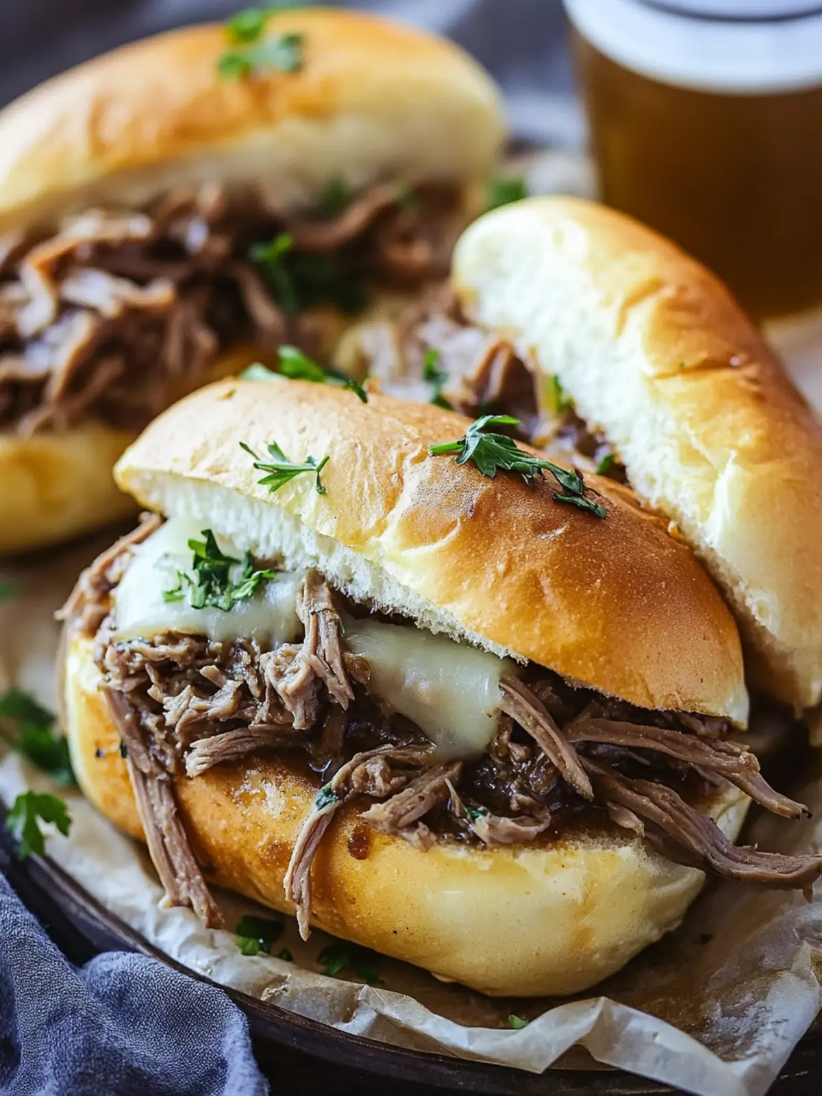 Crockpot French Dip Sandwiches: Savory Comfort in Every Bite 2 Crockpot French Dip Sandwiches
