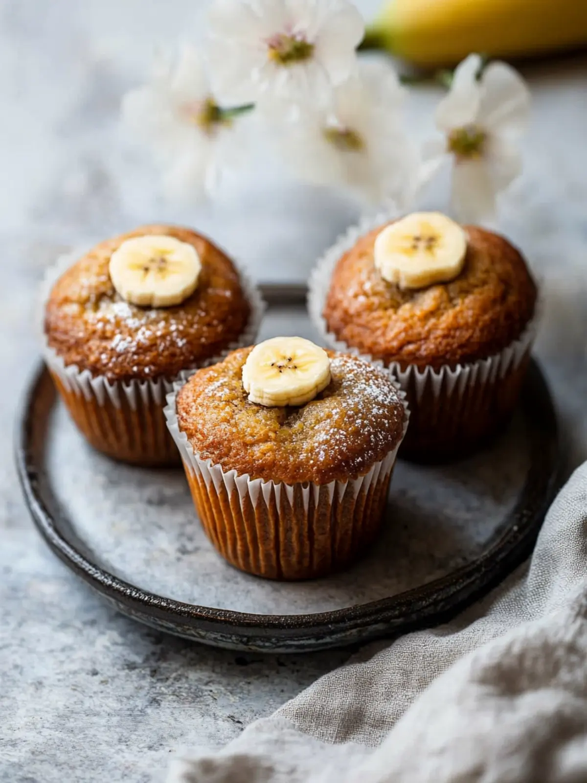 Delicious Banana Muffins: Quick, Easy, and Kid-Approved! 2 Banana Muffins
