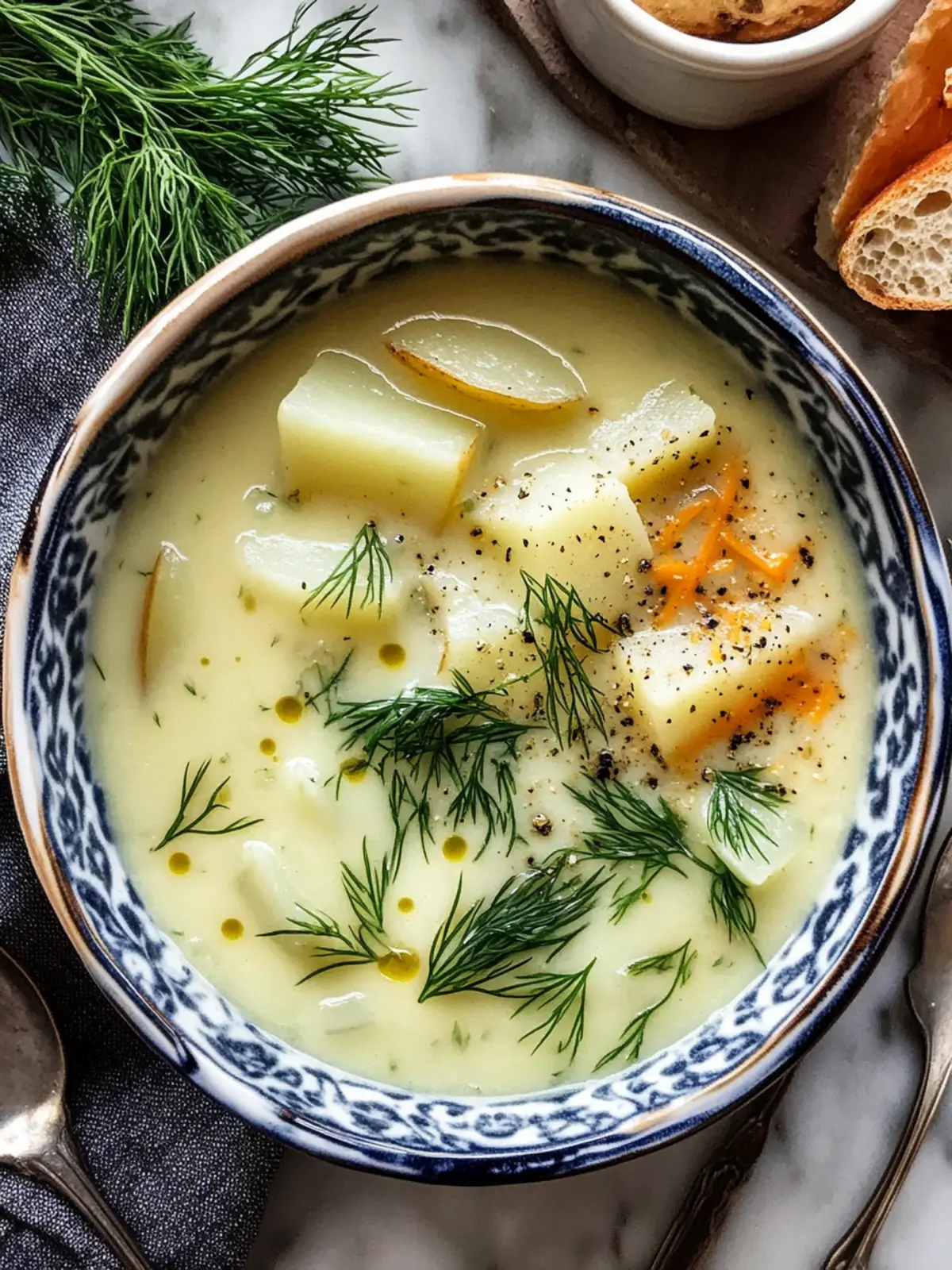 Creamy Potato & Dill Soup: A Cozy Culinary Hug 4 Creamy Potato & Dill Soup