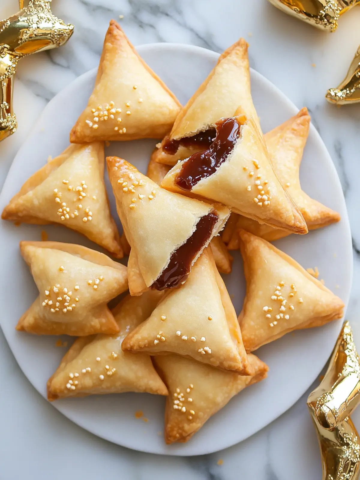 Millionaire’s Shortbread Hamantaschen: Celebrate with Decadence 3 Millionaire’s Shortbread Hamantaschen
