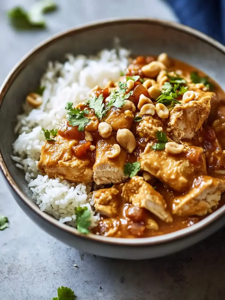 Slow Cooker Peanut Chicken