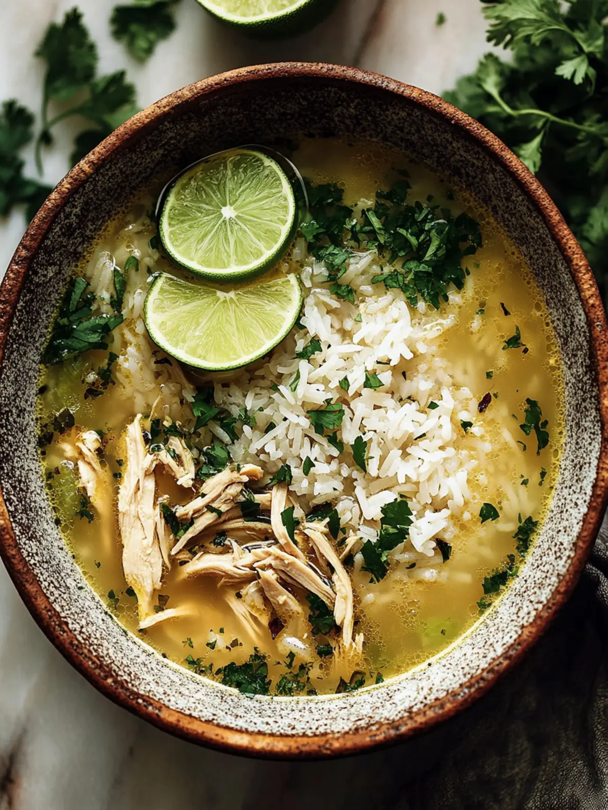 Zesty Lime Chicken Rice Soup: Cozy Comfort in a Bowl 2 Lime Chicken Rice Soup