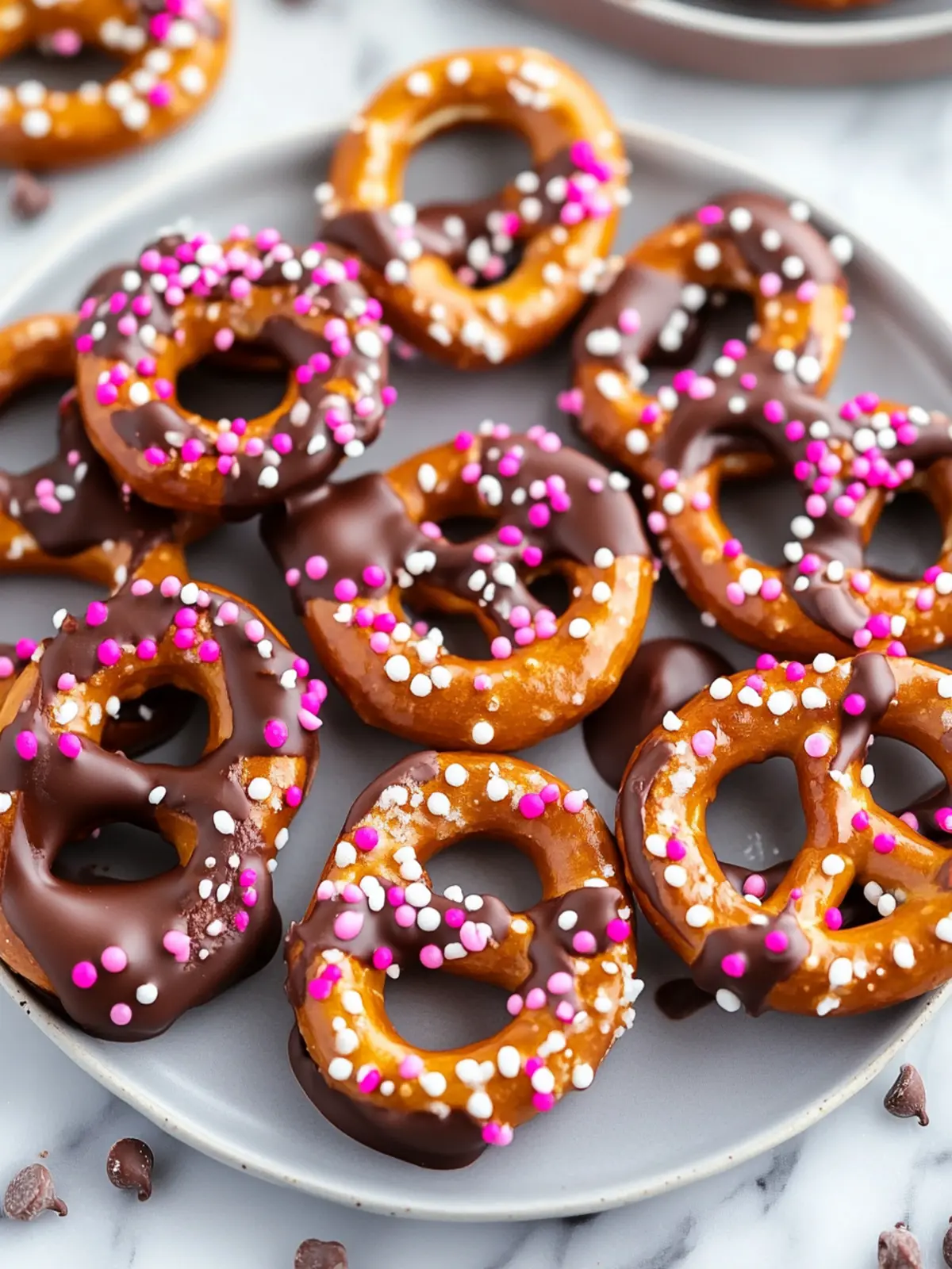 Chocolate-Dipped Pretzels
