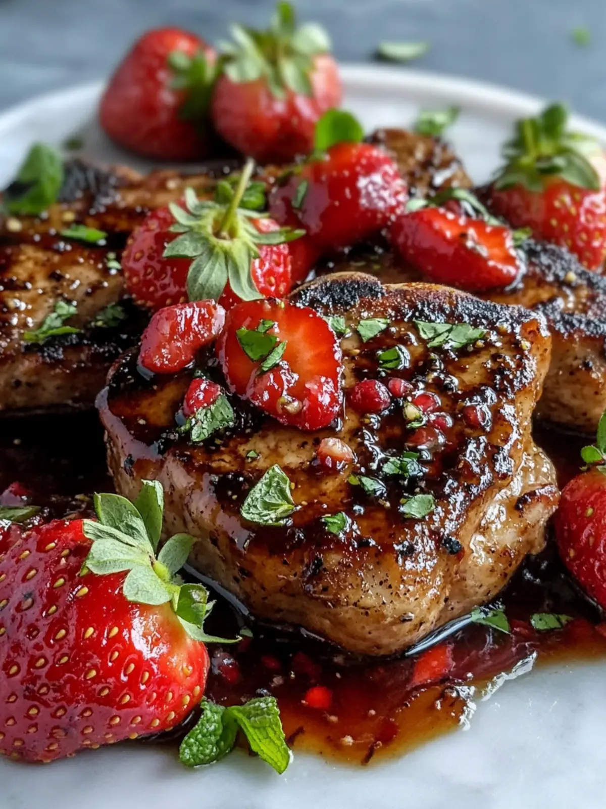Strawberry Balsamic Pork Chops for a Dreamy Dinner Night 3 Strawberry Balsamic Pork Chops