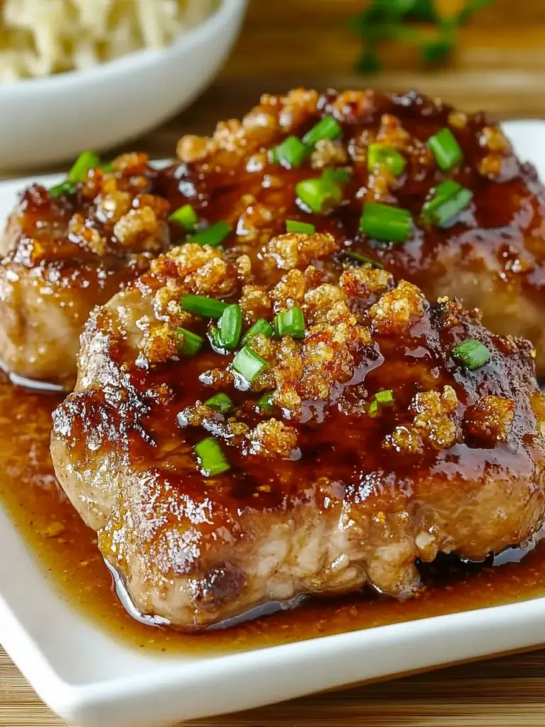 Double Crunch Honey Garlic Pork Chops