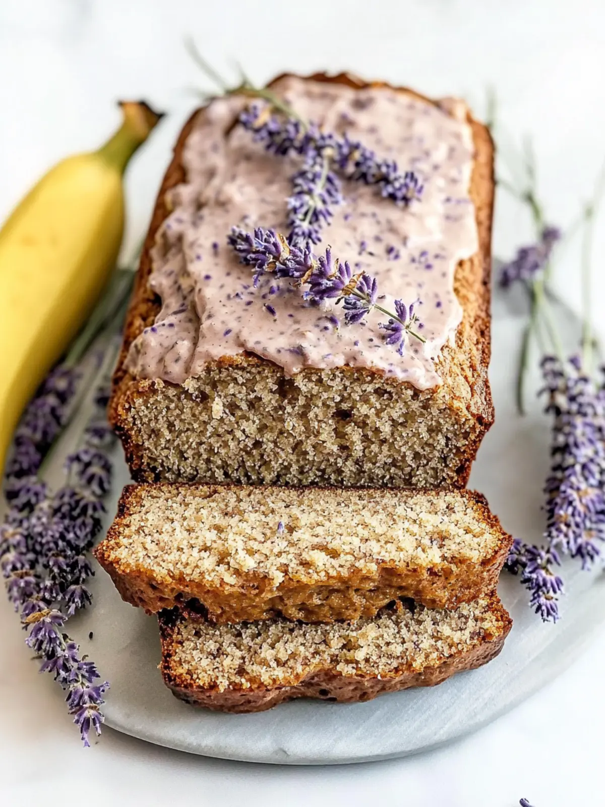 Irresistible Lavender Banana Bread with Floral Glaze Delight 5 Lavender Banana Bread