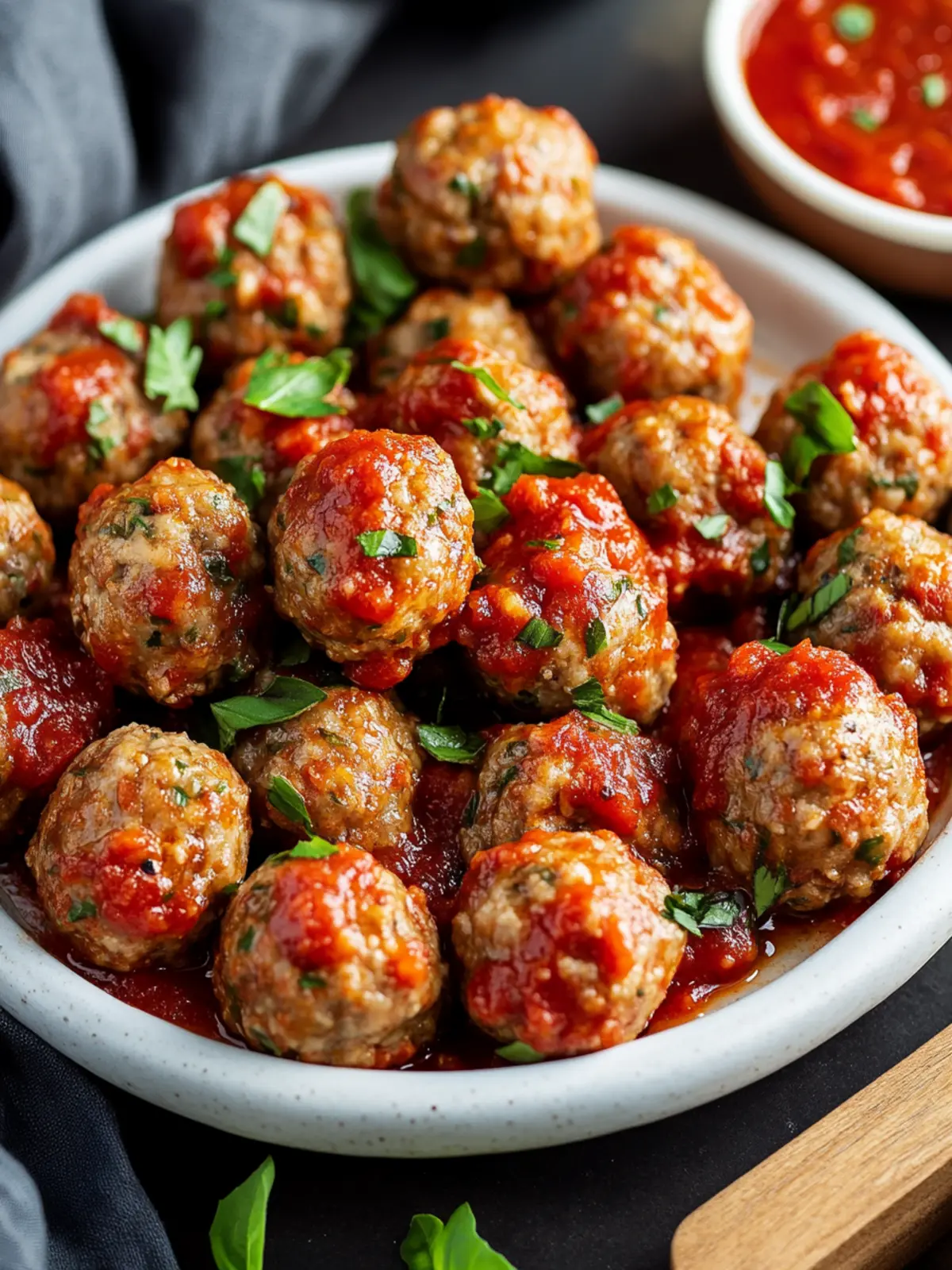 Savory Mini Meatballs with Marinara Sauce You’ll Crave 4 Mini Meatballs with Marinara Sauce