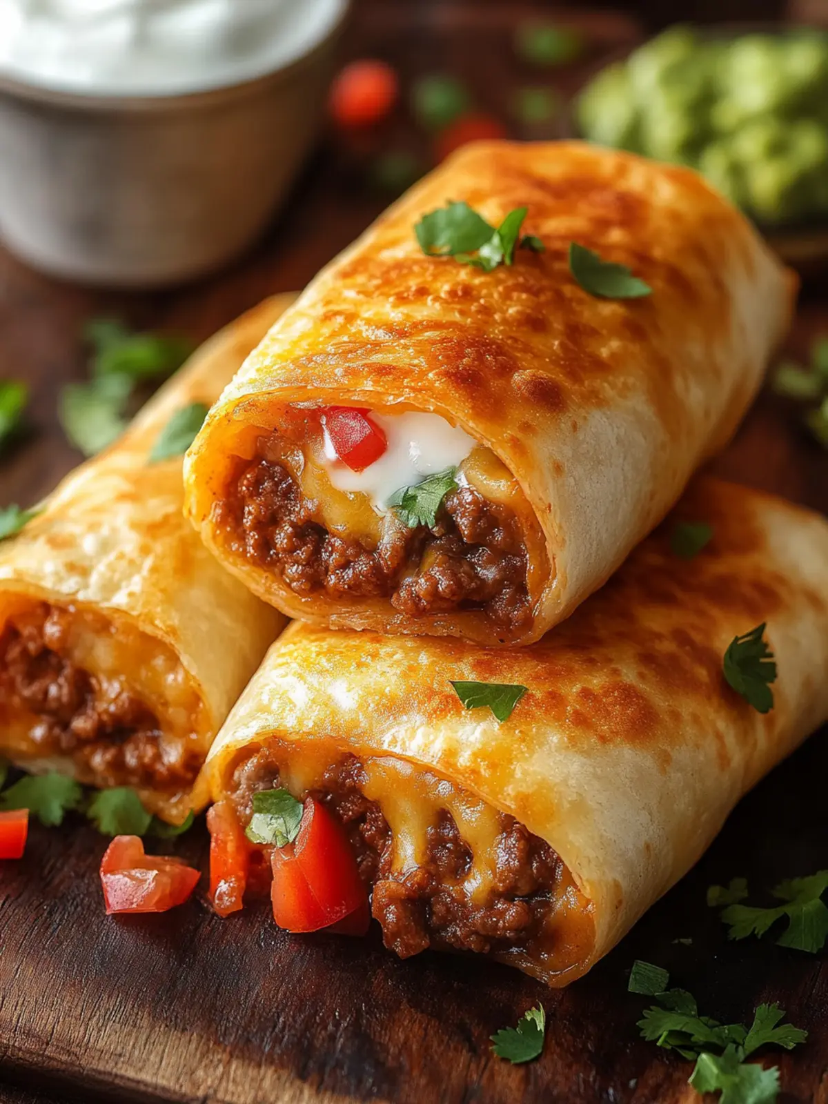 Savory Beef and Cheese Chimichangas: A Family Favorite Recipe 2 Beef and Cheese Chimichangas