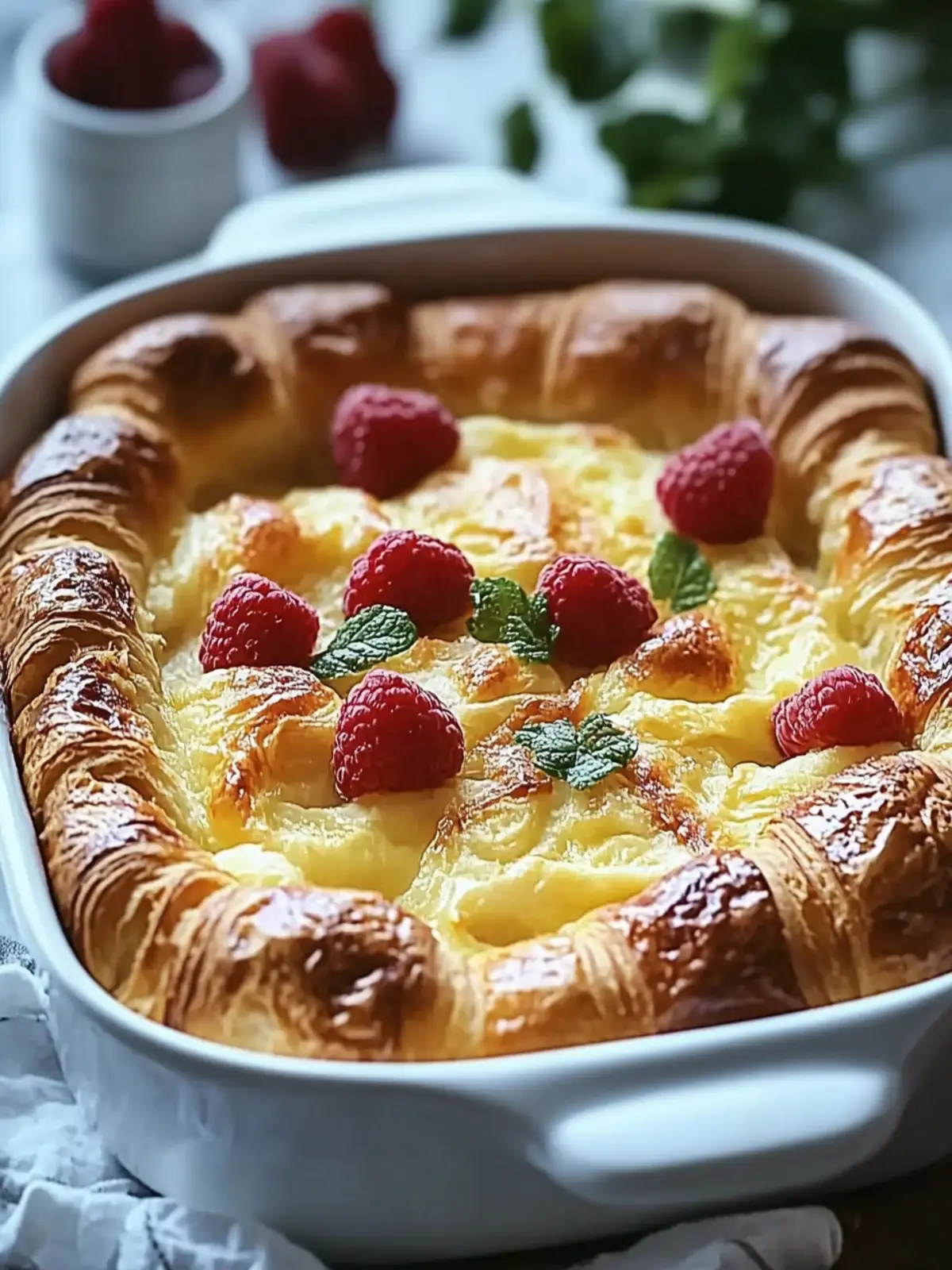 Dreamy Overnight Croissant Breakfast Casserole to Elevate Mornings 2 Overnight Croissant Breakfast Casserole