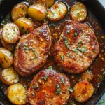Honey Mustard Pork Chops and Potato Skillet for Busy Nights 6 Honey Mustard Pork Chops and Potato Skillet