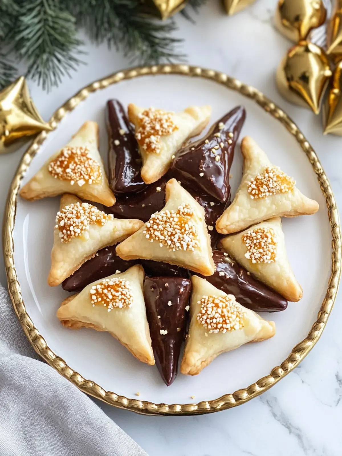 Millionaire’s Shortbread Hamantaschen: Celebrate with Decadence 2 Millionaire’s Shortbread Hamantaschen