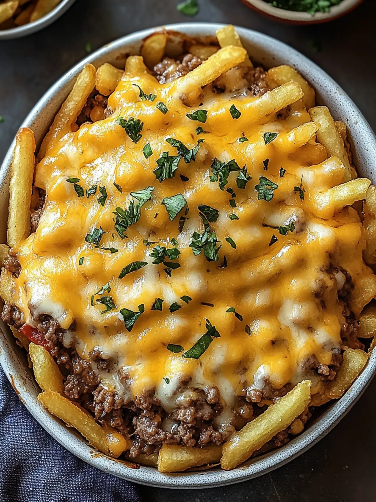 Cheeseburger French Fry Casserole