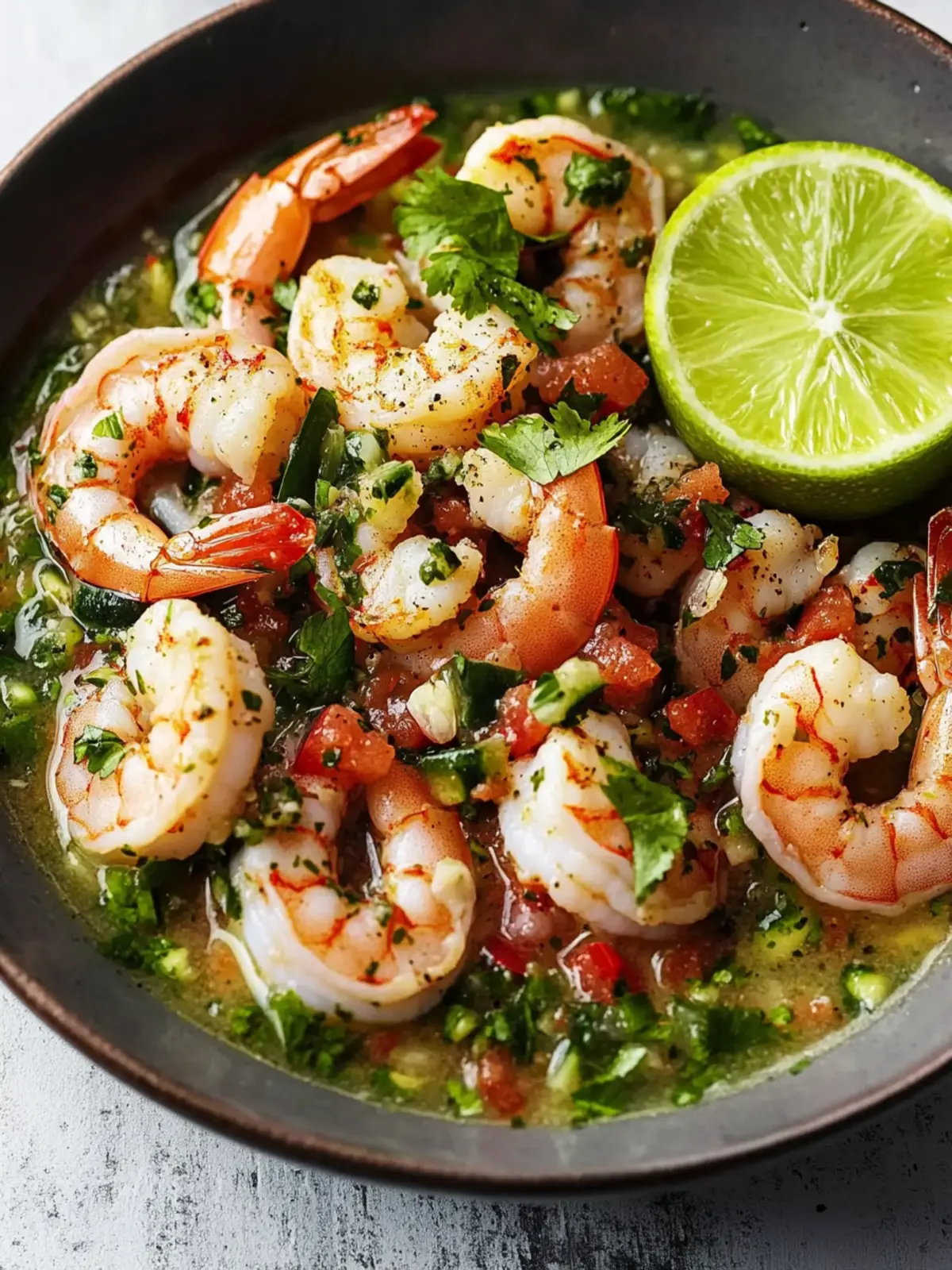 Dairy-Free Shrimps in Culichi Salsa: A Healthy Twist 4 Shrimps in Culichi Salsa