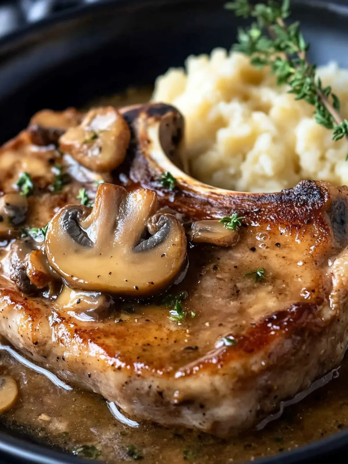 Mushroom Pork Chops