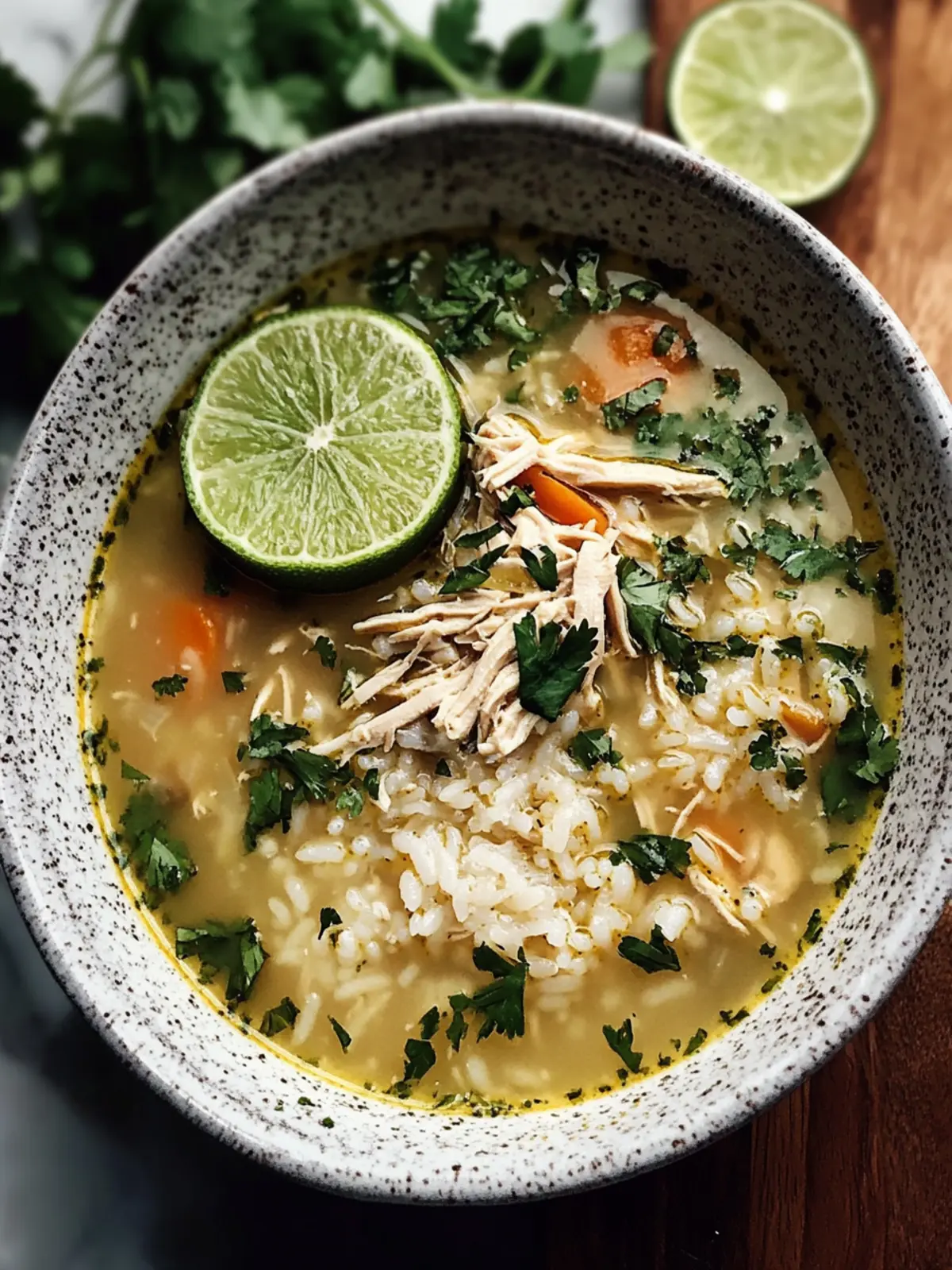 Zesty Lime Chicken Rice Soup: Cozy Comfort in a Bowl 4 Lime Chicken Rice Soup