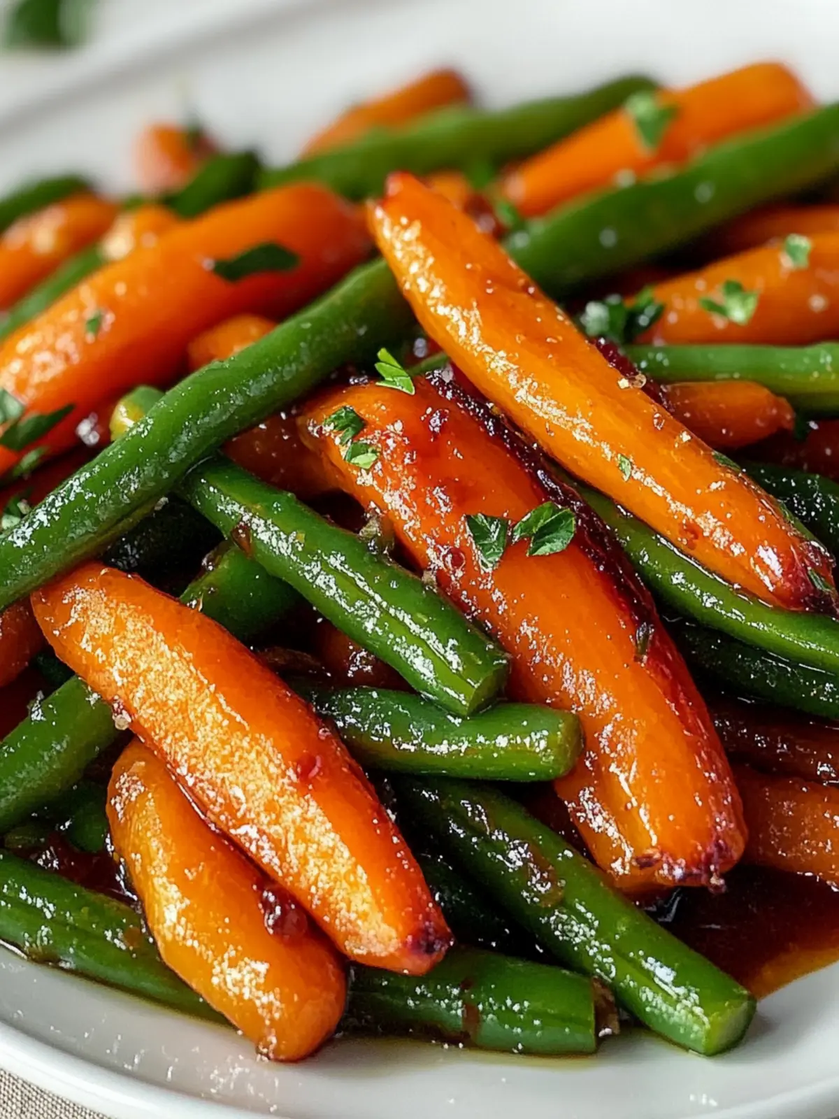 Sweet and Savory Honey Glazed Carrots & Green Beans Delight 4 Honey Glazed Carrots & Green Beans