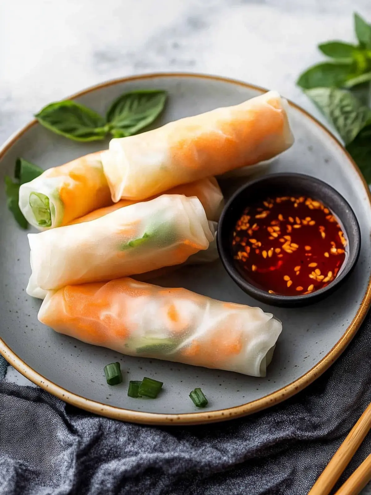 Crispy Spring Rolls Loaded with Fresh Veggies to Savor 2 Spring Rolls