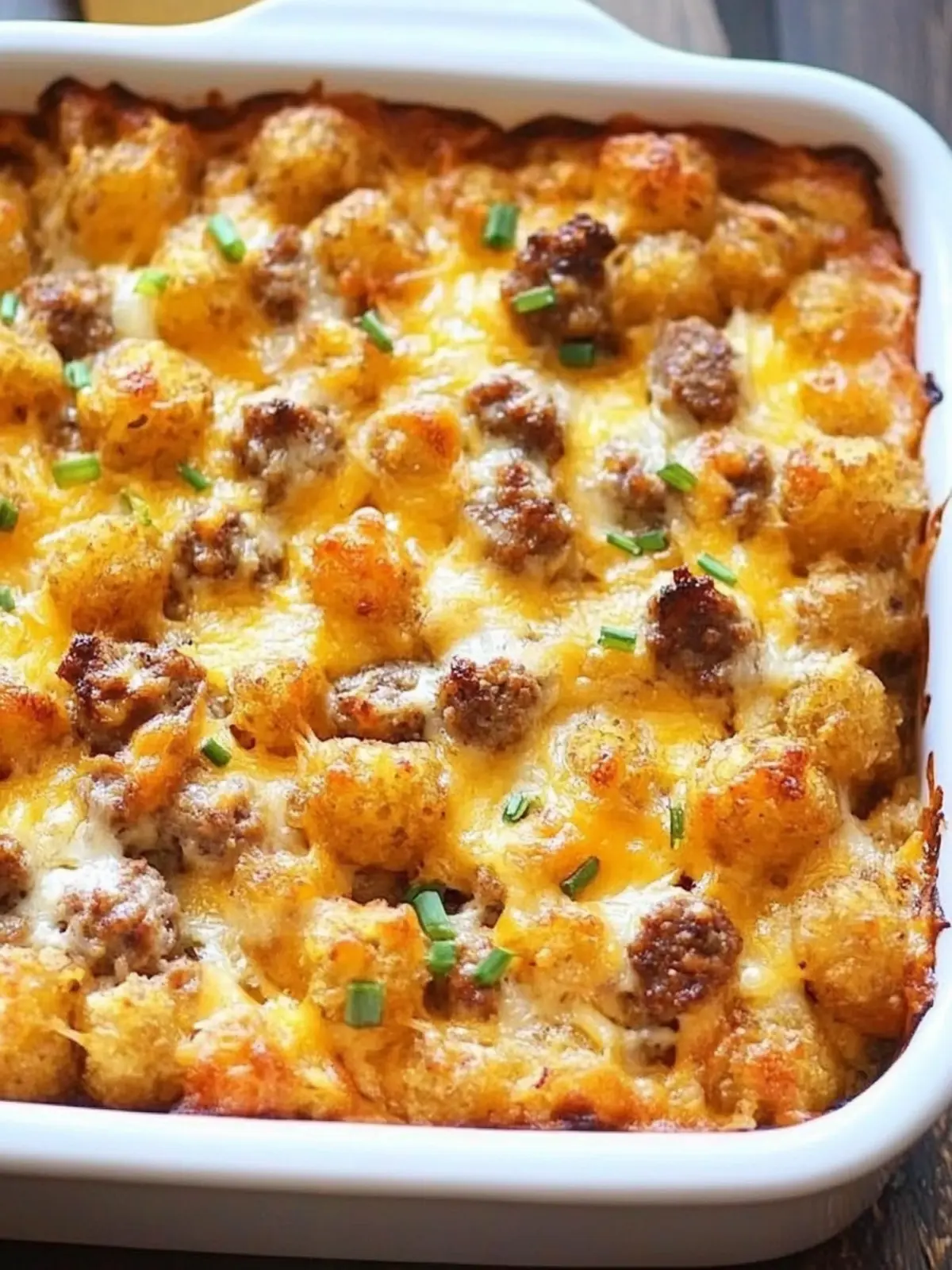 Tasty Tater Tot Sausage Breakfast Casserole for Easy Mornings 2 Tater Tot Sausage Breakfast Casserole