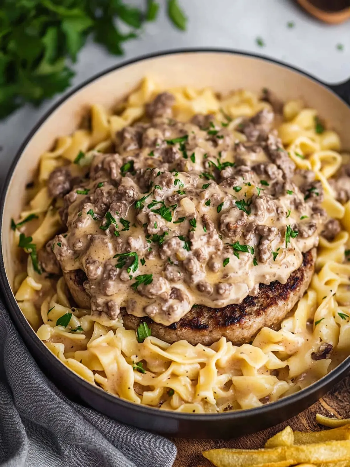 Creamy Hamburger Stroganoff in Just 30 Minutes 2 Hamburger Stroganoff