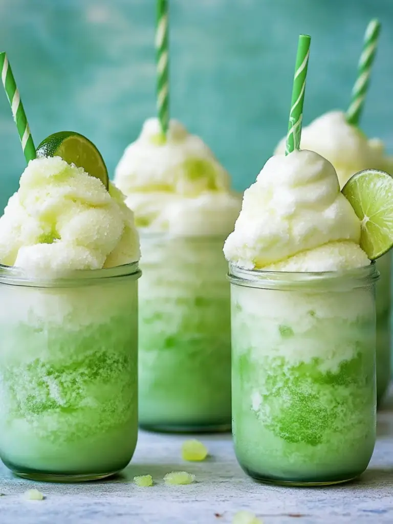 Lime Sherbet Floats