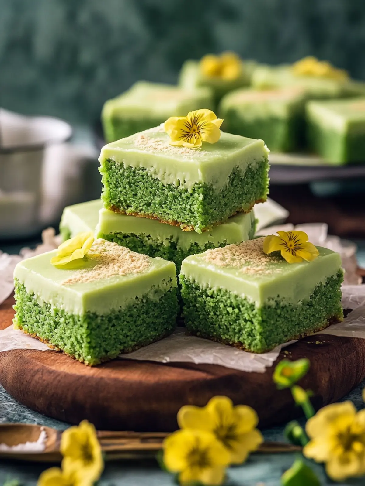 Deliciously Fun Green Velvet Blondies for a Unique Treat 2 Green Velvet Blondies