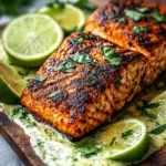Baked Cajun Salmon with Creamy Avocado Lime Sauce Bliss 7 Baked Cajun Salmon