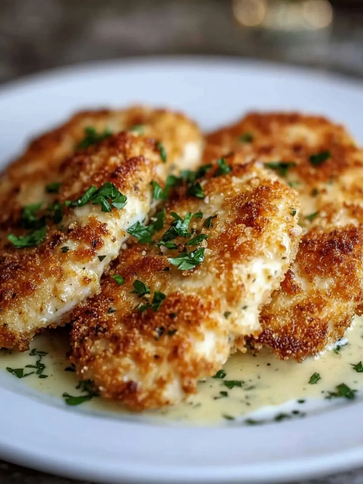 Parmesan Crusted Chicken with Creamy Garlic Bliss in 30 Minutes 4 Parmesan Crusted Chicken