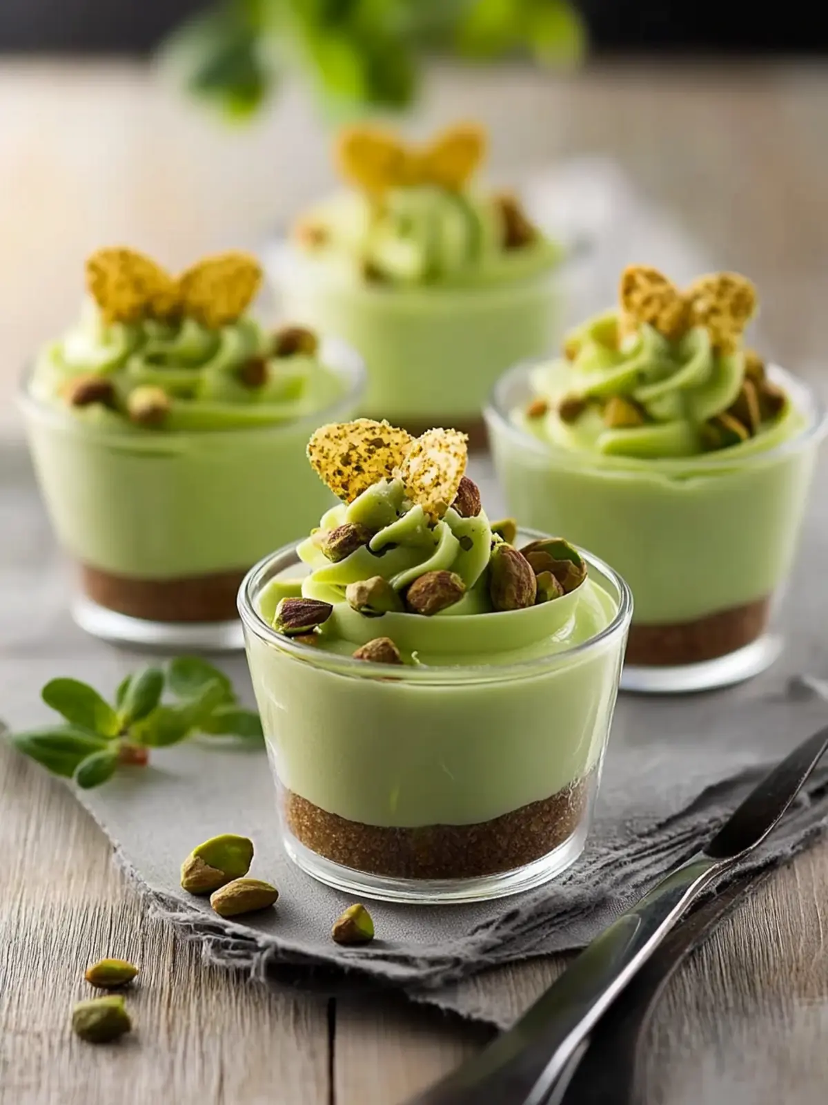 Decadent Pistachio Mousse Cups for a Sweet Escape 4 Pistachio Mousse Cups