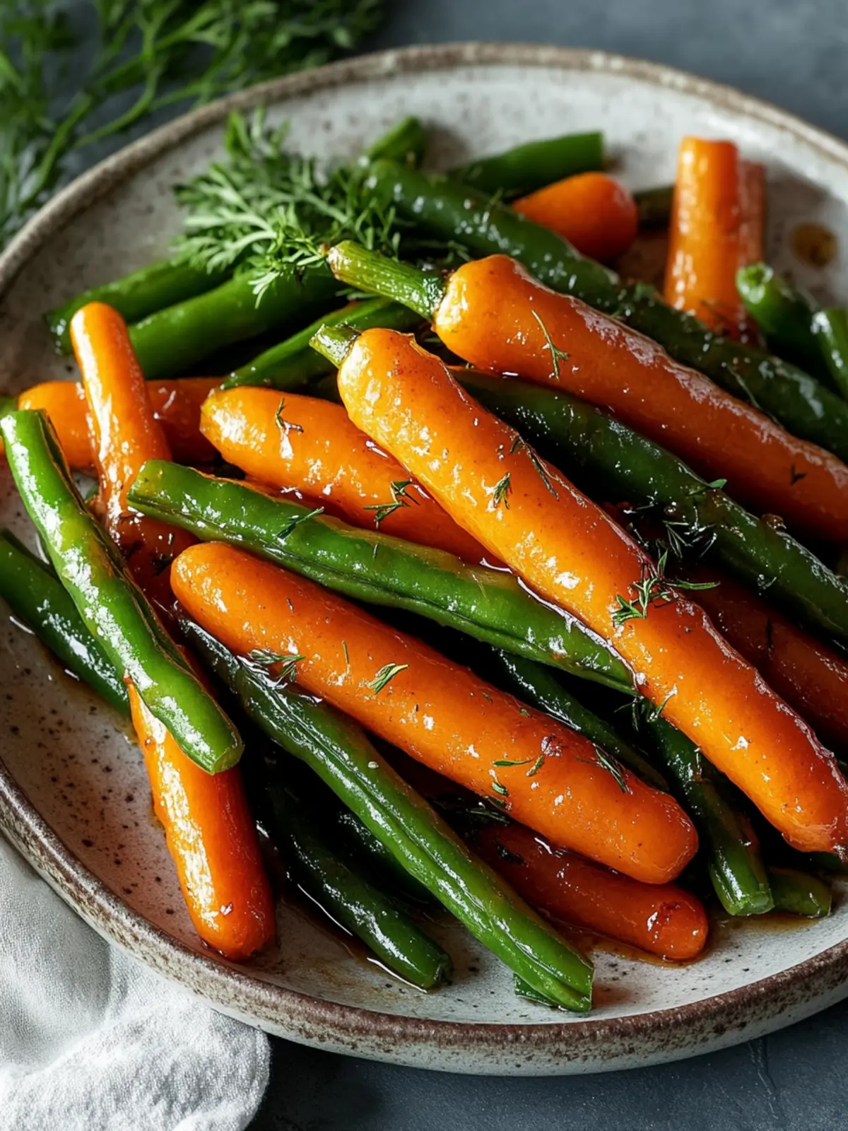 Sweet and Savory Honey Glazed Carrots & Green Beans Delight 2 Honey Glazed Carrots & Green Beans