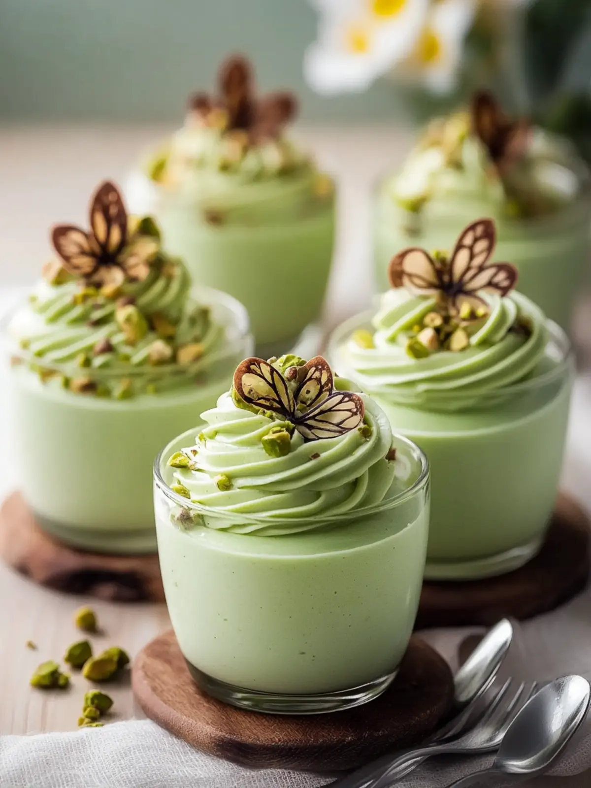 Decadent Pistachio Mousse Cups for a Sweet Escape 2 Pistachio Mousse Cups