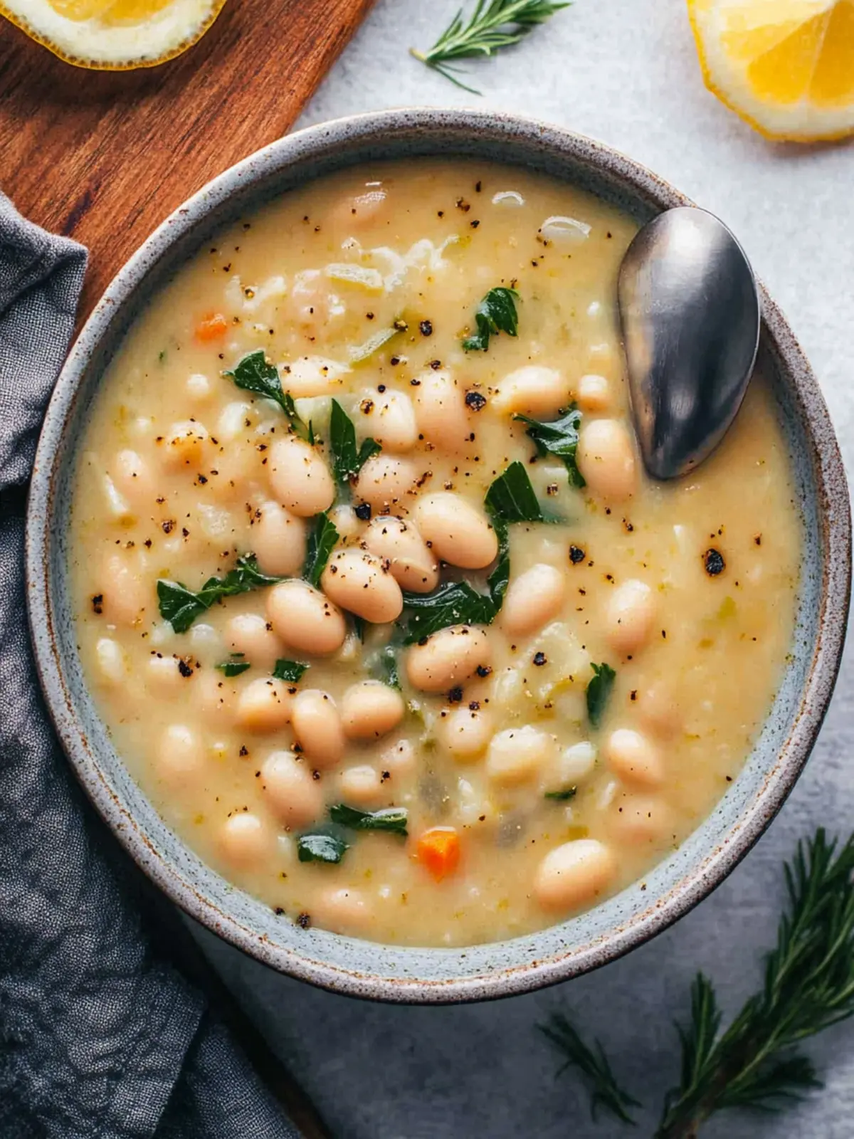 Revitalize Your Dinner with Zesty Greek White Bean Soup 3 Greek White Bean Soup