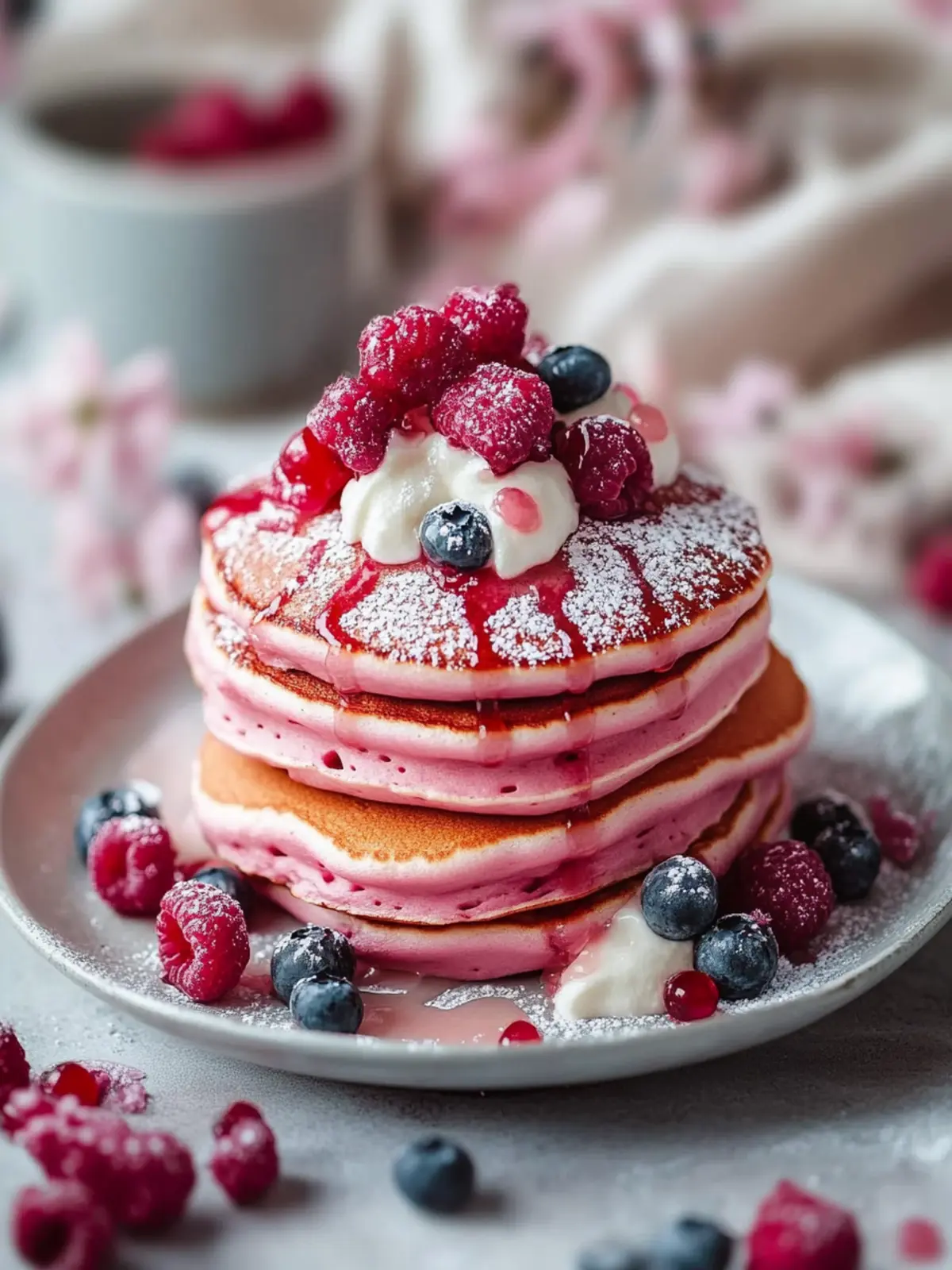 Delicious Pink Velvet Pancakes to Brighten Your Morning 4 Pink Velvet Pancakes