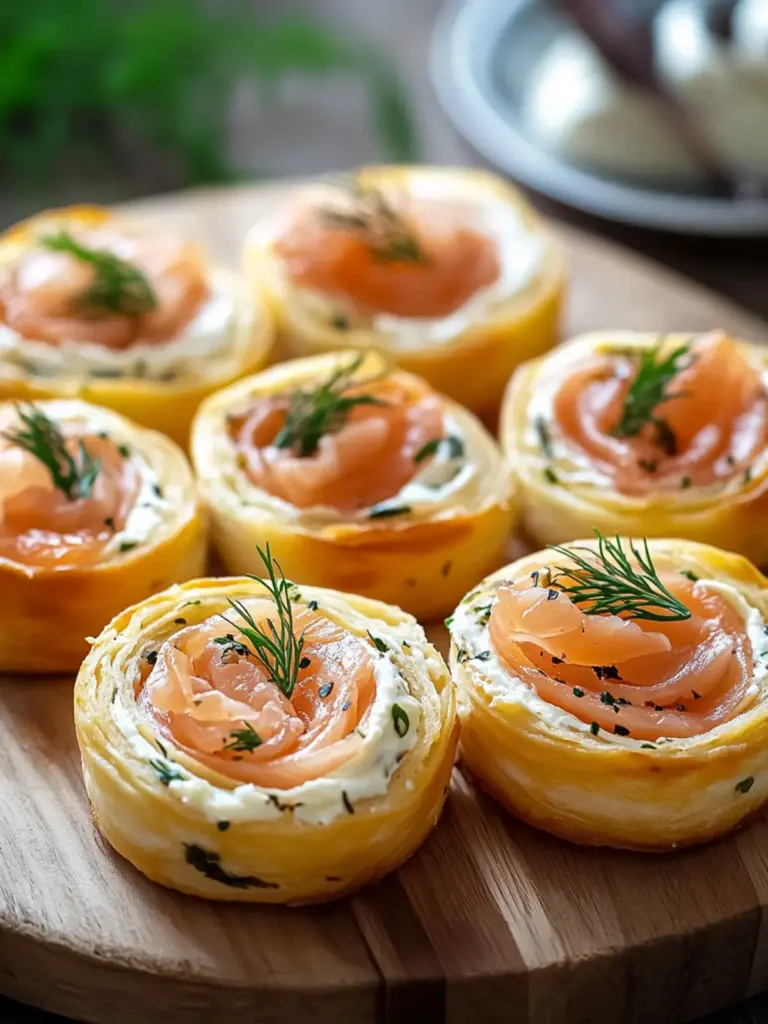 Smoked Salmon and Cream Cheese Pinwheels