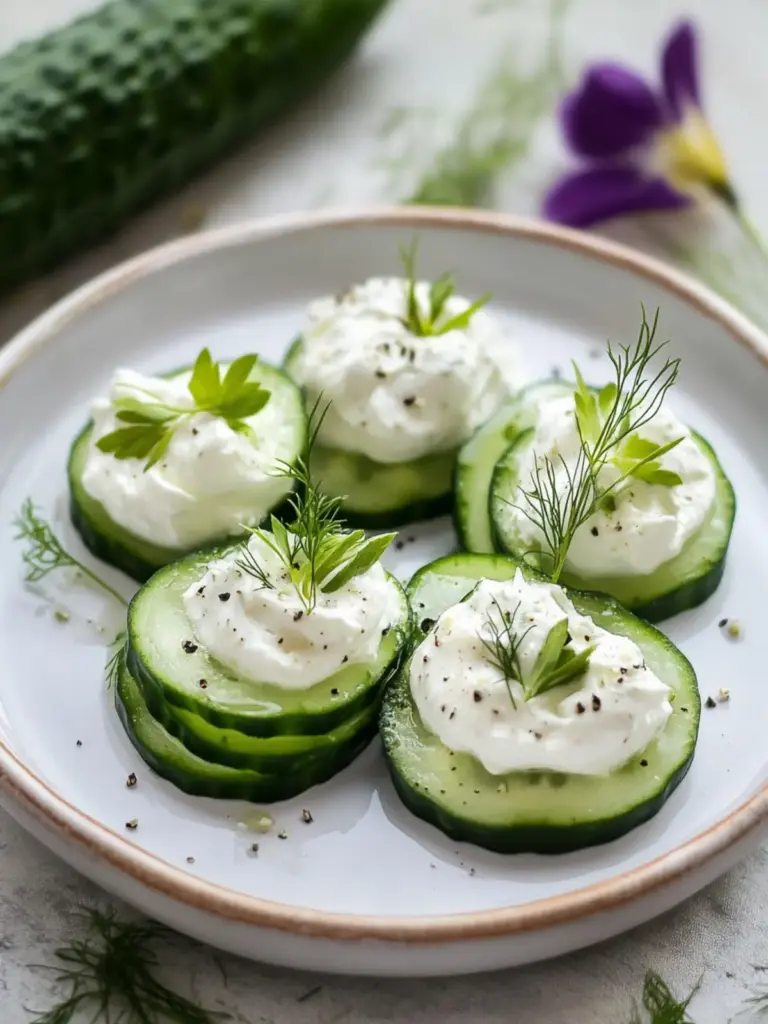 Savory Cucumber Canapés