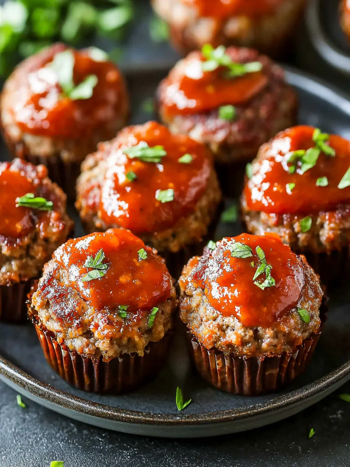 Savory Mini Meatloaf Muffins with Cheesy Surprise Inside 3 Mini Meatloaf Muffins