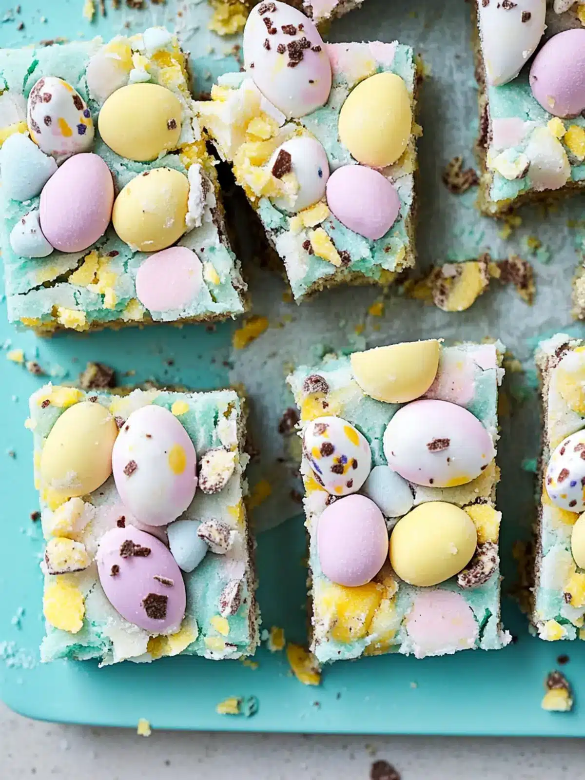 Frosted Easter Sugar Cookie Bars with Cadbury Mini Eggs Delight 5 Frosted Easter Sugar Cookie Bars