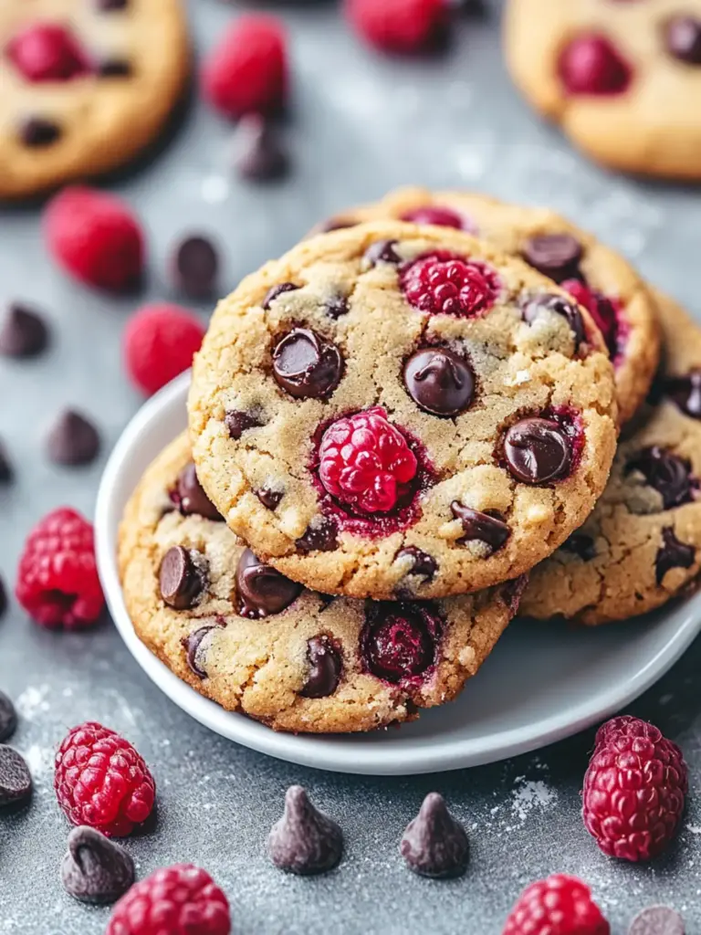 Raspberry Chocolate Chip Cookies