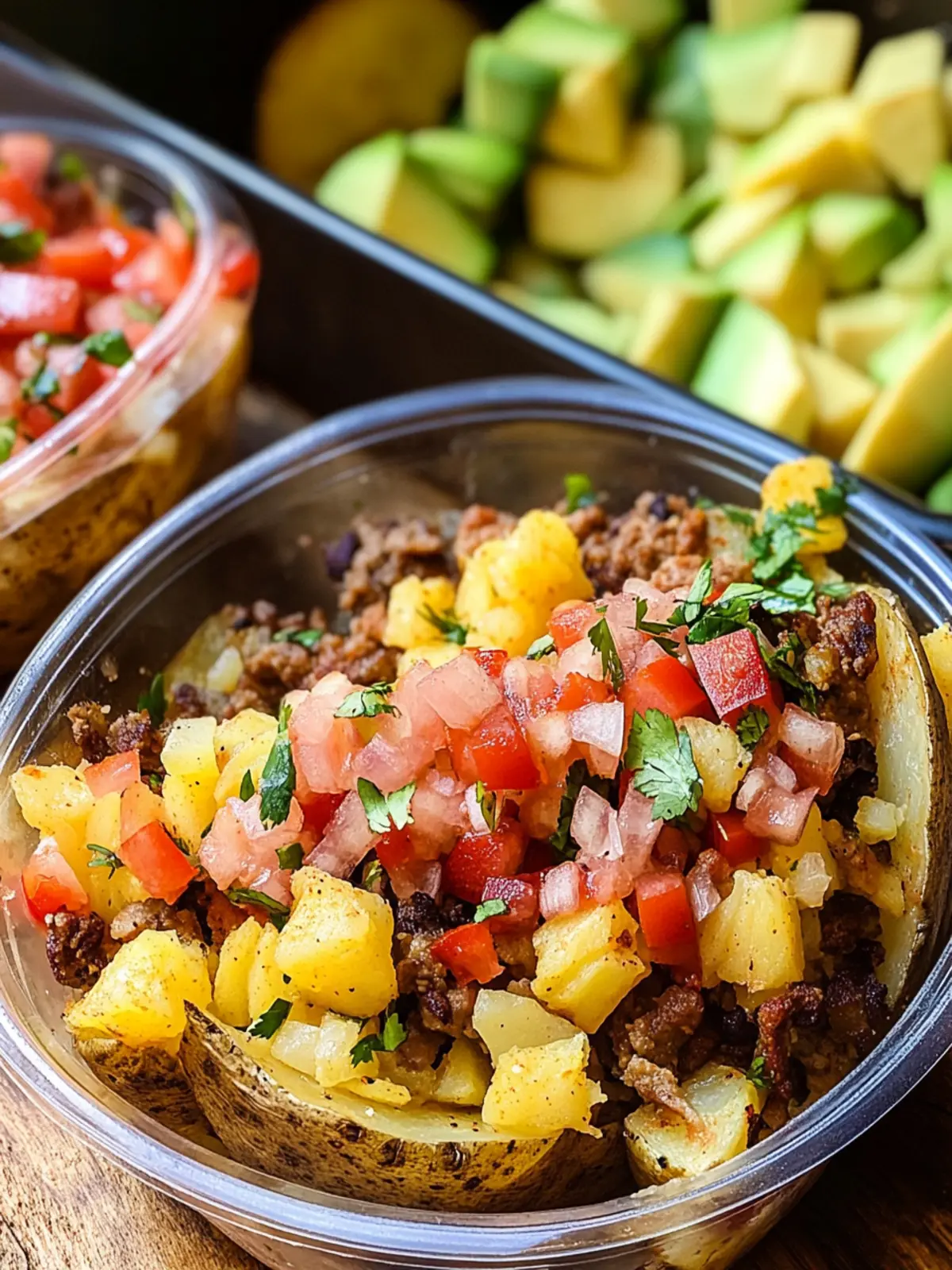 Loaded Potato Taco Bowls: Meal Prep Bliss for Taco Lovers 2 Loaded Potato Taco Bowls