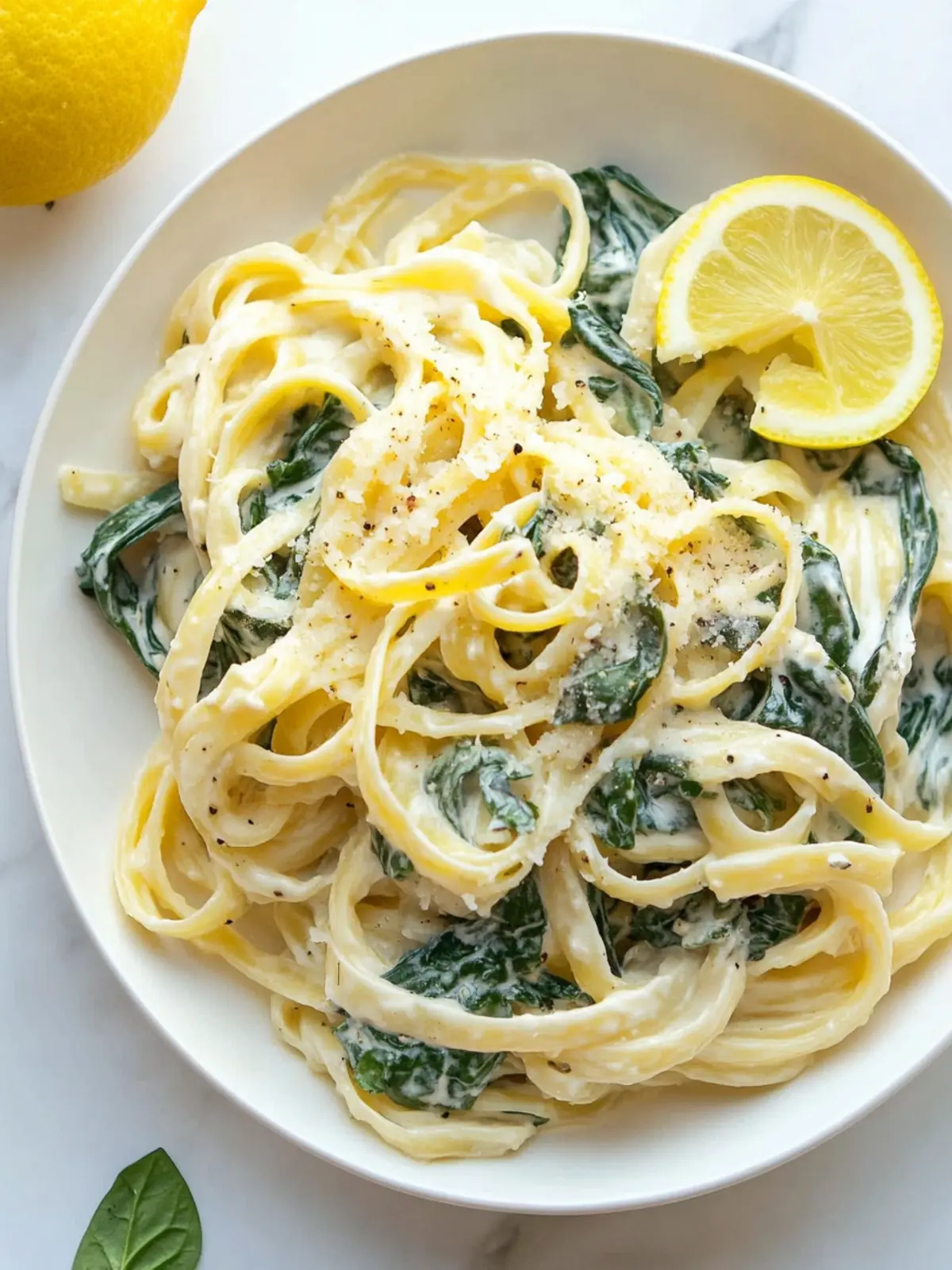 Creamy Lemon Ricotta Pasta with Spinach in 15 Minutes 3 LEMON RICOTTA PASTA & SPINACH