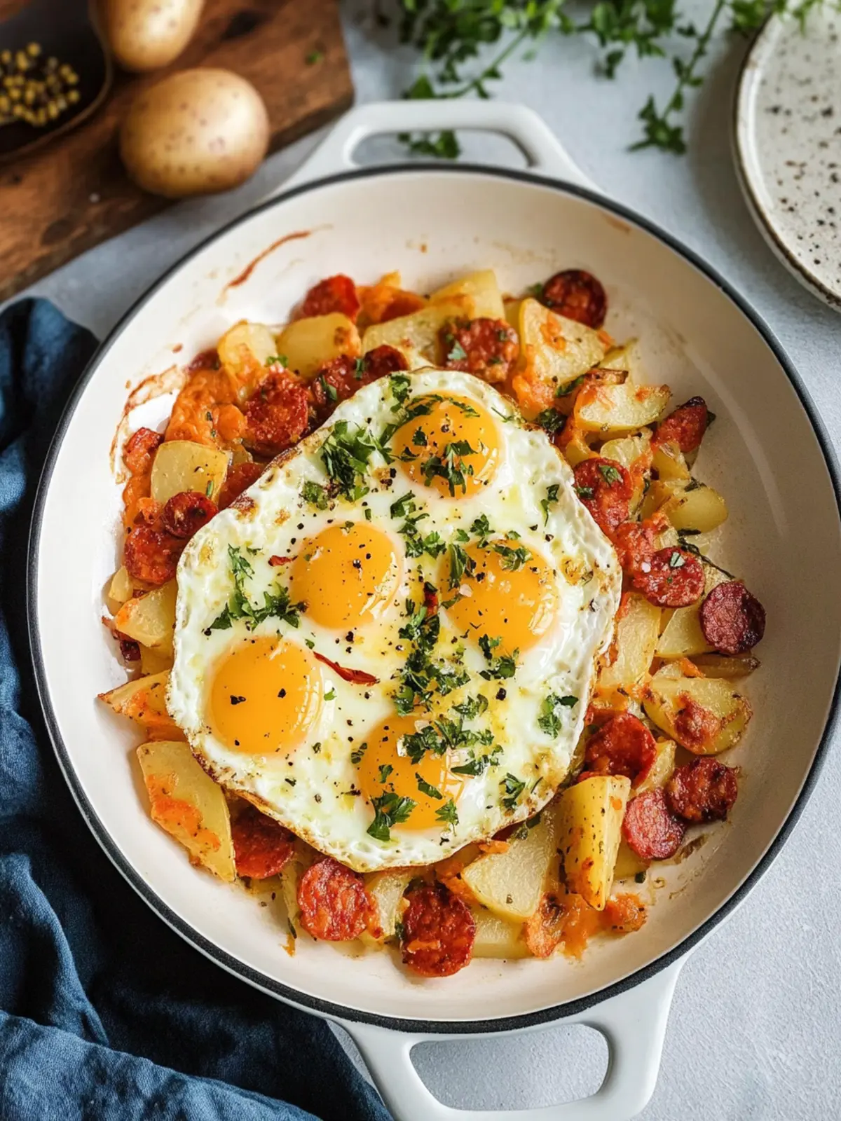 Chorizo & Potato Egg Casserole for a Flavor-Packed Breakfast 3 Chorizo & Potato Egg