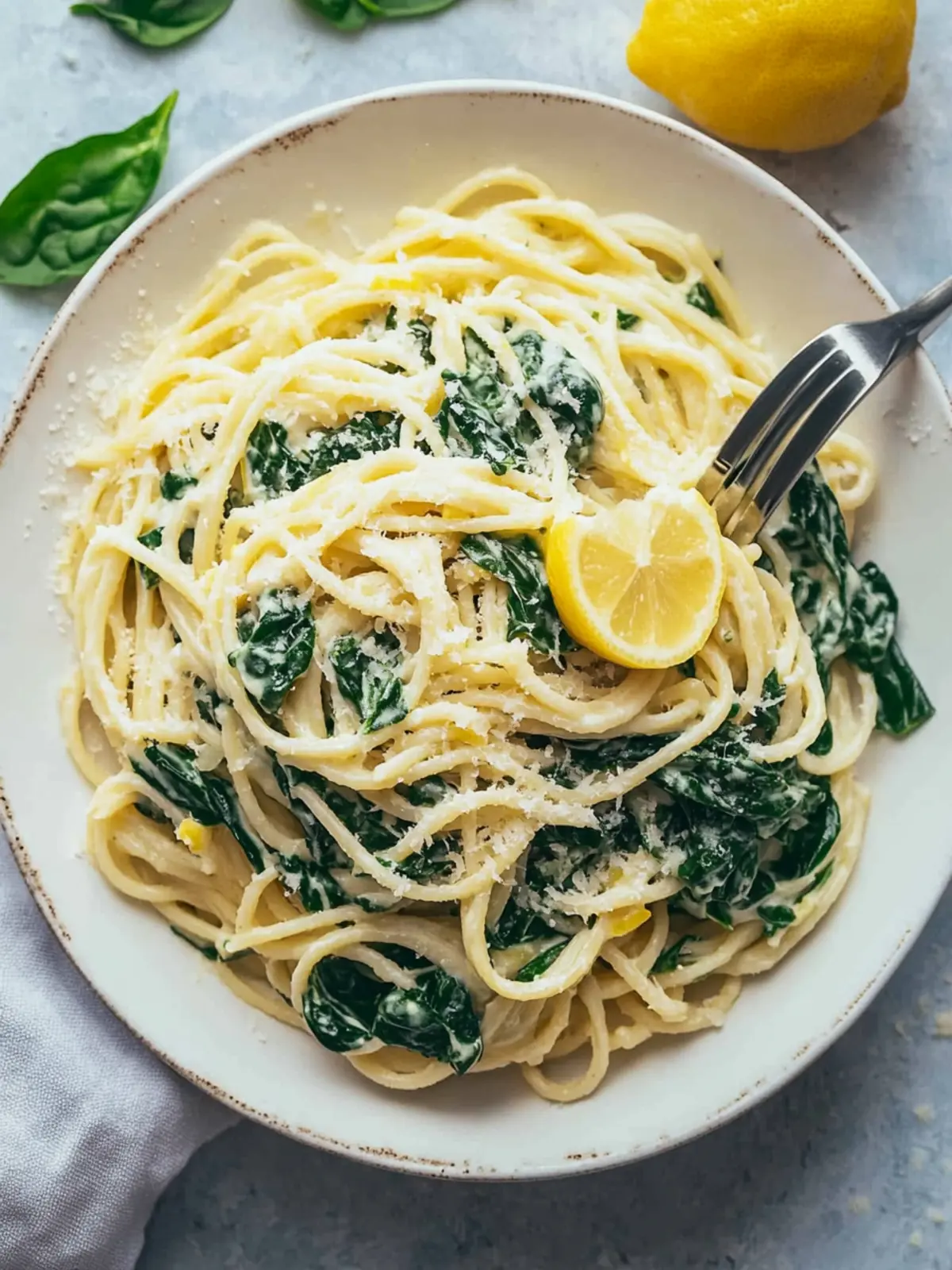 Creamy Lemon Ricotta Pasta with Spinach in 15 Minutes 5 LEMON RICOTTA PASTA & SPINACH