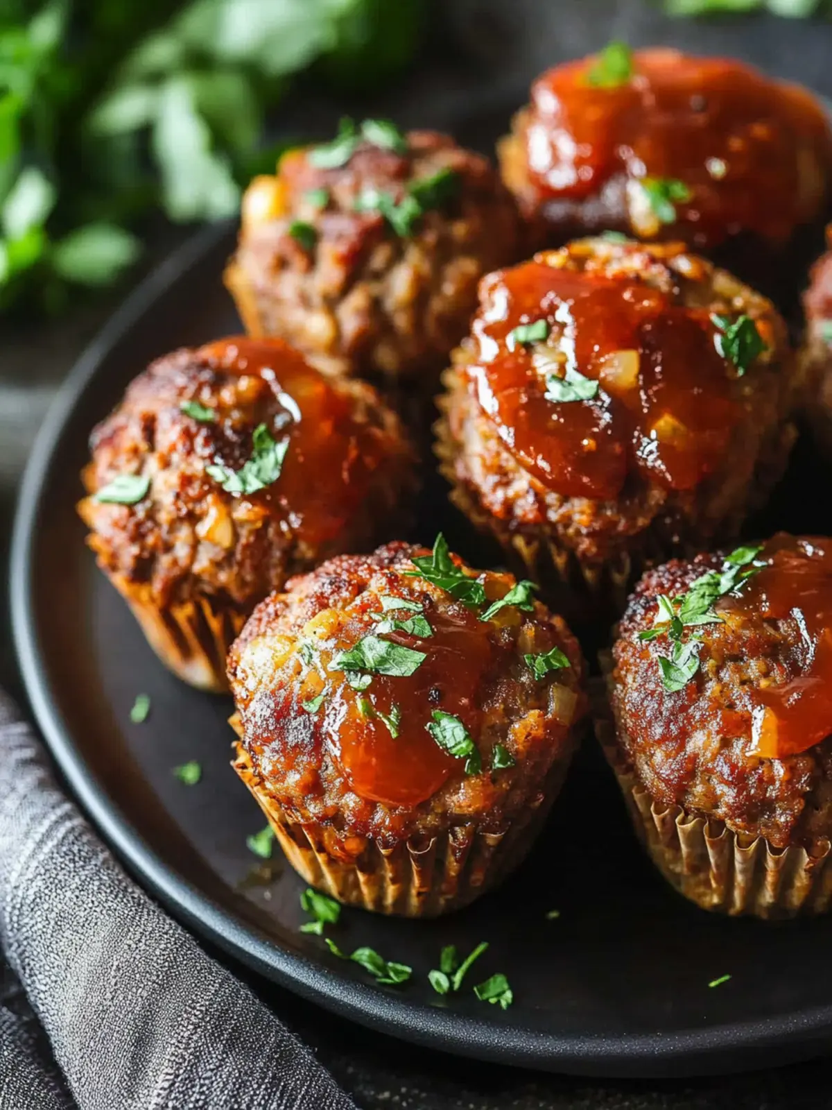 Savory Mini Meatloaf Muffins with Cheesy Surprise Inside 2 Mini Meatloaf Muffins