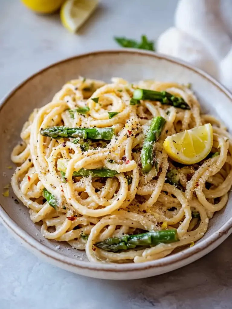 Lemon Asparagus Pasta