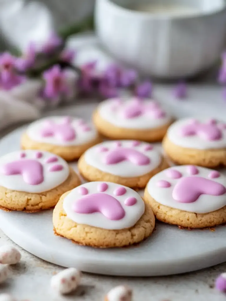 Bunny Paw Print Cookies